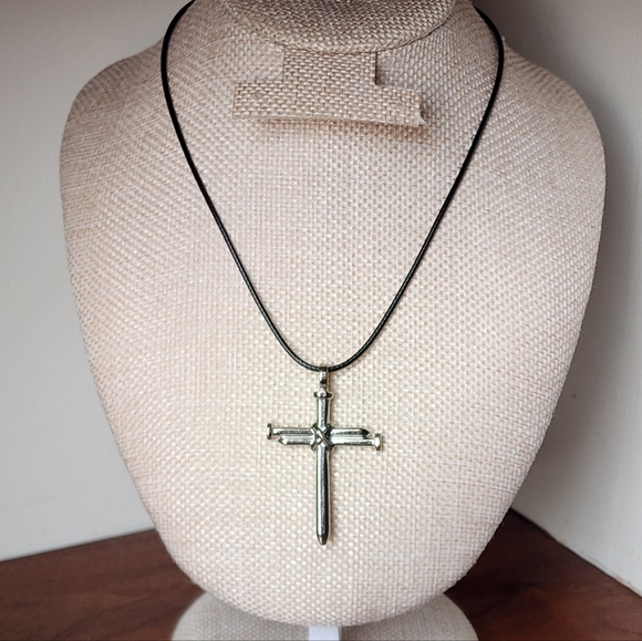 Handmade Other - Silver Cross Pendant Necklace